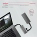 Концентратор AXAGON USB-C to 2xUSB-A + 2xUSB-C 10Gbps 0.13m gray (HMC-4G2)