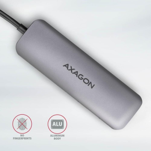 Концентратор AXAGON USB-C to 2xUSBA + HDMI + SD/microSD + USB-C PD 100W 0.2m grey (HMC-5) Концентратор AXAGON USB-C to 2xUSBA + HDMI + SD/microSD + USB-C PD 100W 0.2m grey (HMC-5)