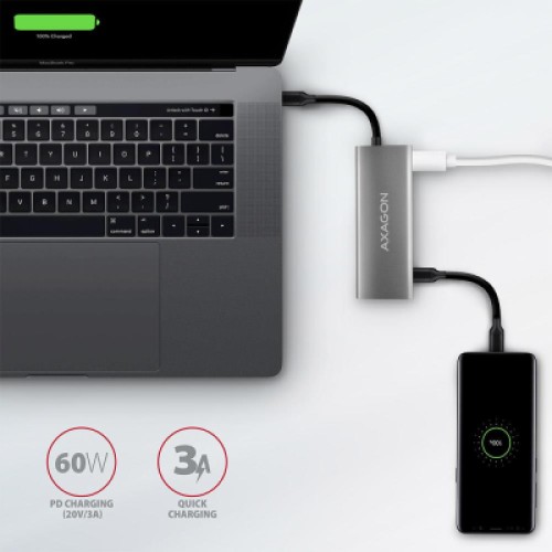 Концентратор AXAGON USB-C to 2xUSB-A + 2xUSB-C + HDMI 0.13m gray (HMC-5G2) Концентратор AXAGON USB-C to 2xUSB-A + 2xUSB-C + HDMI 0.13m gray (HMC-5G2)