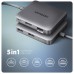 Концентратор AXAGON USB-C to 2xUSB-A + HDMI + RJ45 + PD 100W 0.2m grey (HMC-5HL) Концентратор AXAGON USB-C to 2xUSB-A + HDMI + RJ45 + PD 100W 0.2m grey (HMC-5HL)