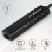 Концентратор AXAGON USB-C to 3xUSB-A + RJ45 0.2m metal black (HMC-GL3A) Концентратор AXAGON USB-C to 3xUSB-A + RJ45 0.2m metal black (HMC-GL3A)