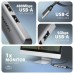 Концентратор AXAGON USB-C to 3xUSB-A + HDMI 0.15m gray (HMC-H3A) Концентратор AXAGON USB-C to 3xUSB-A + HDMI 0.15m gray (HMC-H3A)