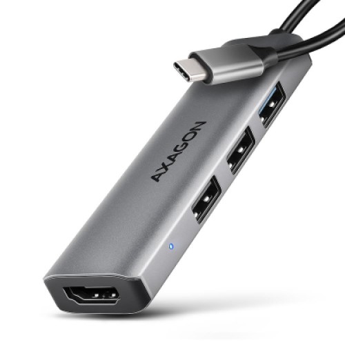 Концентратор AXAGON USB-C to 3xUSB-A + HDMI 0.15m gray (HMC-H3A) Концентратор AXAGON USB-C to 3xUSB-A + HDMI 0.15m gray (HMC-H3A)