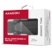 Зарядное устройство AXAGON 1xUSB QC3.0 + 1xUSB-C PD20W black (ACU-PQ20)