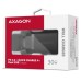 Зарядное устройство AXAGON 1xUSB QC4.0 + 1xUSB-C PD30W PPS black (ACU-PQ30)