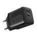 Зарядное устройство AXAGON 1xUSB QC4.0 + 1xUSB-C PD30W PPS black (ACU-PQ30)