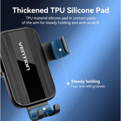 Универсальный автодержатель VENTION 4.7-7.2" на дефлектор, черный (KCTB0)