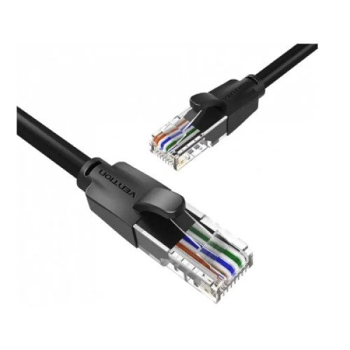 Патч-корд Cat.6 UTP Patch Cable 0.5M Black VENTION (IBEBD)