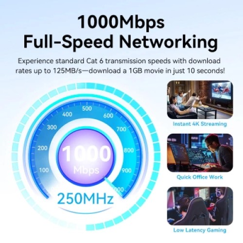 Патч-корд Cat.6 UTP Patch Cable 1.5M Black VENTION (IBEBG)