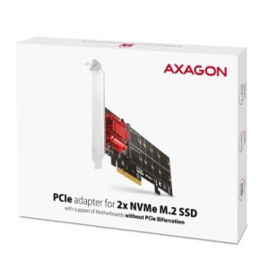 Контроллер AXAGON PCIe to 2xNVMe M.2 controller (PCEM2-ND)