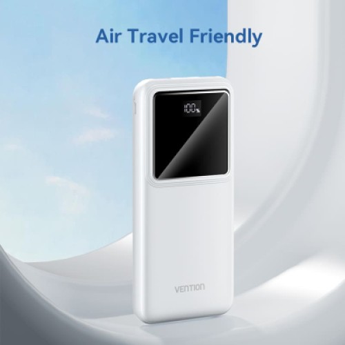 Батарея универсальная VENTION 10000mAh Power Bank (Micro-USB + USB-C + USB-A + USB-A) 22.5W Black LED Display Type (FHKB0)