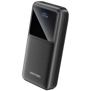 Батарея универсальная VENTION 20000mAh Power Bank (Micro-USB + USB-C + USB-A + USB-A) 22.5W Black LED Display Type (FHLB0)