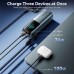Батарея универсальная VENTION 27000mAh Power Bank (USB-C + USB-C/USB-C/USB-A) 200W Gray TFT Display Type (FKGH0)