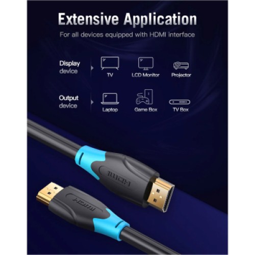 Кабель мультимедийный HDMI Cable 15M Black VENTION (AACBN) Кабель мультимедийный HDMI Cable 15M Black VENTION (AACBN)