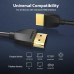 Кабель мультимедийный Portable HDMI Cable 0.5M Black VENTION (AAIBD)
