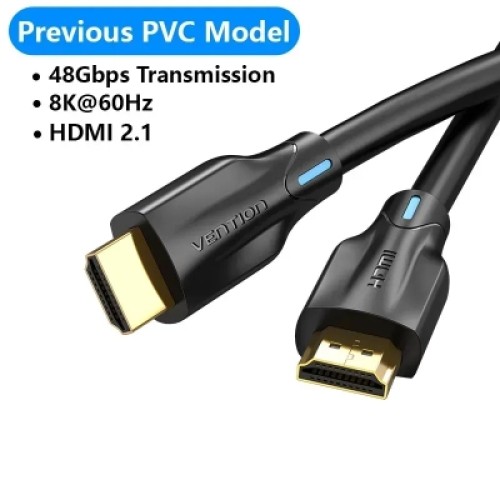 Кабель мультимедийный 8K HDMI Cable 2M Black VENTION (AANBH)