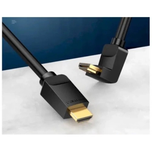 Кабель мультимедийный HDMI Right Angle Cable 270 Degree 1.5M Black VENTION (AAQBG) Кабель мультимедийный HDMI Right Angle Cable 270 Degree 1.5M Black VENTION (AAQBG)