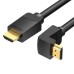 Кабель мультимедийный HDMI Right Angle Cable 270 Degree 3M Black VENTION (AAQBI) Кабель мультимедийный HDMI Right Angle Cable 270 Degree 3M Black VENTION (AAQBI)