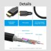 Кабель мультимедийный Cotton Braided 8K HDMI Cable 1M Black VENTION (AAUBF)