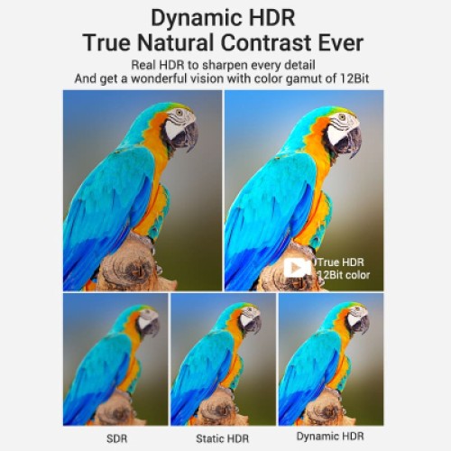 Кабель мультимедийный Cotton Braided 8K HDMI Cable 1M Black VENTION (AAUBF)