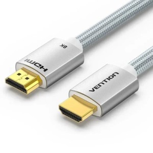 Кабель мультимедійний HDMI Male to Male Cable 8K 1.5M Silver Aluminum Alloy Type VENTION (ALCIG)