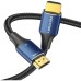Кабель мультимедийный Cotton Braided HDMI-A Male to Male HD Cable 8K 3M Blue Aluminum Alloy Type VENTION (ALGLI)