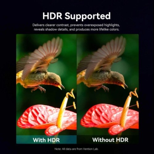 Кабель мультимедийный 4K Fiber Optic HDMI Male to Male Cable 45M Black Zinc Alloy Type VENTION (ALSBW)