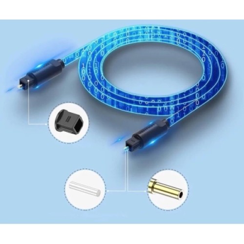 Кабель мультимедийный Optical Fiber Audio Cable 1M Black VENTION (BAEBF) Кабель мультимедийный Optical Fiber Audio Cable 1M Black VENTION (BAEBF)