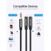 Кабель мультимедийный 3.5mm Male to 2*3.5mm Female Stereo Splitter Cable 0.3M Black ABS Type VENTION (BBSBY)