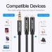 Кабель мультимедийный 3.5mm Male to 2*3.5mm Female Stereo Splitter Cable 0.3M Black ABS Type VENTION (BBSBY)
