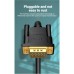 Кабель мультимедийный VGA(3+6) Male to Male Cable with ferrite cores 1.5M Black VENTION (DAEBG) Кабель мультимедийный VGA(3+6) Male to Male Cable with ferrite cores 1.5M Black VENTION (DAEBG)