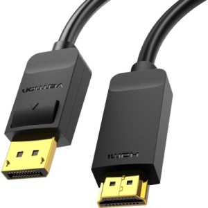 Кабель мультимедійний 4K DisplayPort to HDMI Cable 2M Black VENTION (HAGBH)