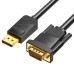 Кабель мультимедийный DP to VGA Cable 1.5M Black VENTION (HBLBG) Кабель мультимедийный DP to VGA Cable 1.5M Black VENTION (HBLBG)