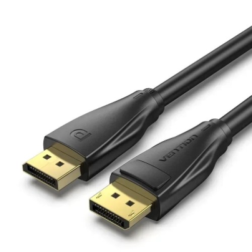 Кабель мультимедийный DP 1.4 Male to Male HD Cable 8K 2M Black VENTION (HCDBH) Кабель мультимедийный DP 1.4 Male to Male HD Cable 8K 2M Black VENTION (HCDBH)