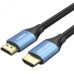 Кабель мультимедийный HDMI Male to Male 4K HD Cable Aluminum Alloy Type 2M Blue VENTION (ALHSH) Кабель мультимедийный HDMI Male to Male 4K HD Cable Aluminum Alloy Type 2M Blue VENTION (ALHSH)