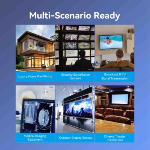 Кабель мультимедийный 4K Fiber Optic HDMI Male to Male Cable 10M Black Zinc Alloy Type VENTION (ALSBL)