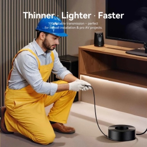 Кабель мультимедийный 4K Fiber Optic HDMI Male to Male Cable 40M Black Zinc Alloy Type VENTION (ALSBV) Кабель мультимедийный 4K Fiber Optic HDMI Male to Male Cable 40M Black Zinc Alloy Type VENTION (ALSBV)