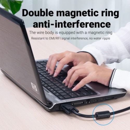 Кабель мультимедийный VGA(3+6) Male to Male Cable with ferrite cores 10M Black VENTION (DAEBL) Кабель мультимедийный VGA(3+6) Male to Male Cable with ferrite cores 10M Black VENTION (DAEBL)