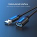 Дата кабель USB 3.0 A Male to A Female Extension Cable 1M black PVC Type VENTION (CBHBF)