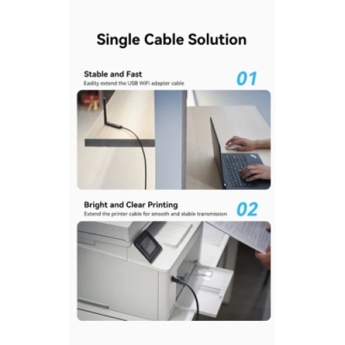 Дата кабель USB 2.0 Type-A Male to Type-A Female Active Extension Cable 10M Black VENTION (CBKBL) Дата кабель USB 2.0 Type-A Male to Type-A Female Active Extension Cable 10M Black VENTION (CBKBL)