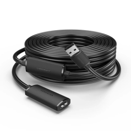 Дата кабель USB 2.0 Type-A Male to Type-A Female Active Extension Cable 10M Black VENTION (CBKBL) Дата кабель USB 2.0 Type-A Male to Type-A Female Active Extension Cable 10M Black VENTION (CBKBL)