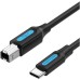 Дата кабель USB 2.0 C Male to B Male 2A Cable 1.5M Black VENTION (CQUBG) Дата кабель USB 2.0 C Male to B Male 2A Cable 1.5M Black VENTION (CQUBG)