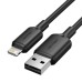 Дата кабель USB 2.0 Type-A Male to Lightning Male 2.4A Cable 1M Black PVC Type VENTION (LAMBF) Дата кабель USB 2.0 Type-A Male to Lightning Male 2.4A Cable 1M Black PVC Type VENTION (LAMBF)