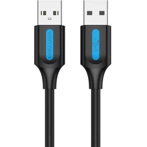 Дата кабель USB 2.0 AM/AM 1.0m black VENTION (COJBF)