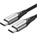 Дата кабель USB 2.0 C Male to C Male Cable 2M Gray Aluminum Alloy Type VENTION (TADHH) Дата кабель USB 2.0 C Male to C Male Cable 2M Gray Aluminum Alloy Type VENTION (TADHH)