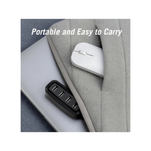 Концентратор VENTION 4 Ports USB2.0 HUB 0.15M Black (VAS-J43-B015)