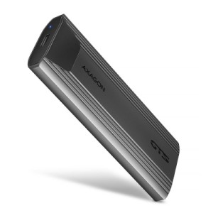 Карман внешний AXAGON USB-C 10Gbps metal box for M.2 NVMe & SATA SSD THIN SCREWLESS (EEM2-GTS2)