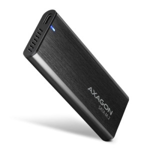 Карман внешний AXAGON USB-C 3.2 Gen 2 metal box for M.2 SATA SSD RAW (EEM2-SBC)