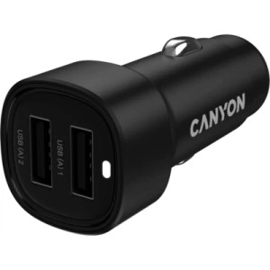 Зарядное устройство Canyon 2xUSB 24W black (CNE-CCABR2AA)