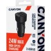Зарядное устройство Canyon 2xUSB 24W black (CNE-CCABR2AA)